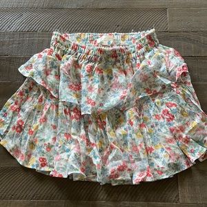 Loveshack fancy floral mini skirt